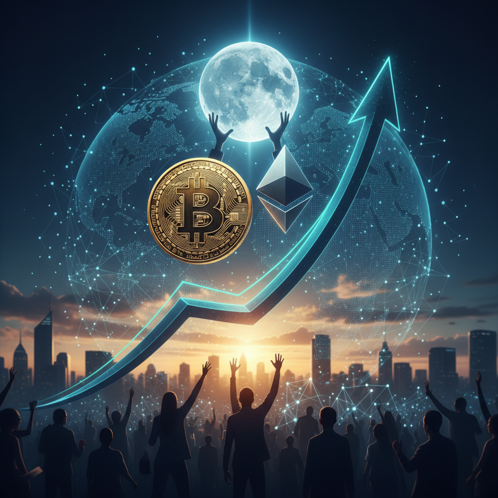 Bitcoin și Ethereum Ating Noi Maxime Lunare pe Fondul Optimismului Macro