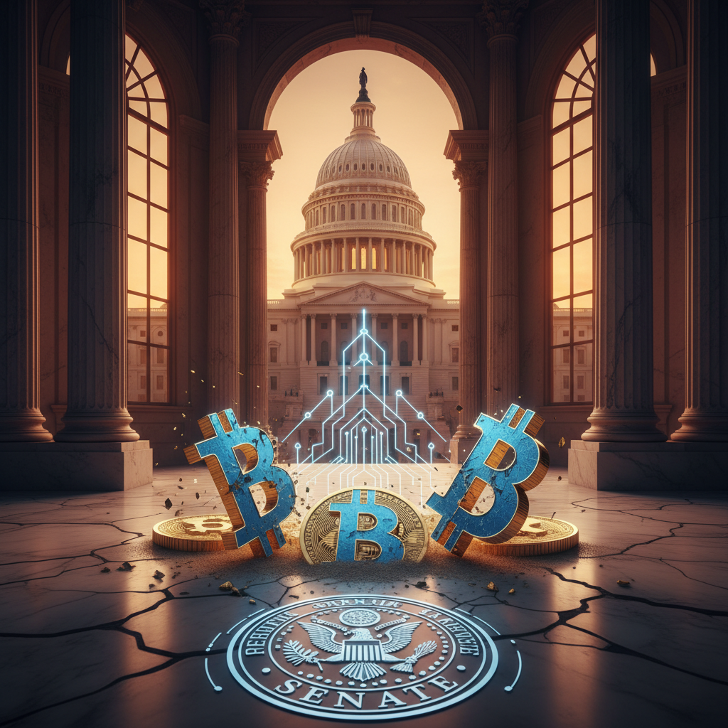 Bitcoin Cedează Teren pe Fondul Progresului Legislativ Cripto în Senatul SUA